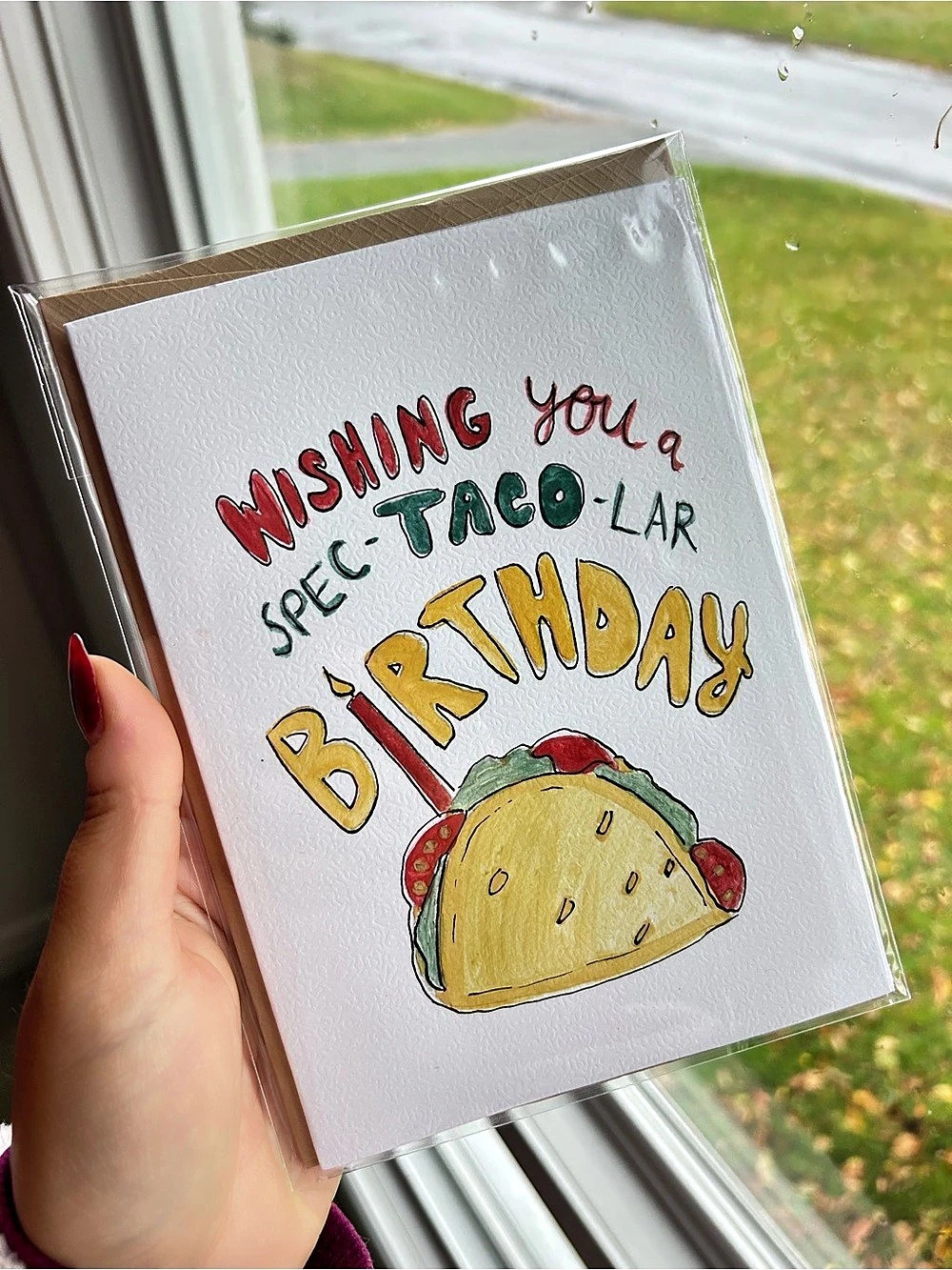 Watercolour birthday card